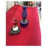 Two Small Finger Oil Lamps