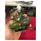 Green & Colored Glass Lot