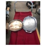 Silver Plated Serving Trays lot