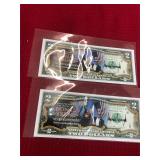 Trump Memorabilia 2 Dollar Bill