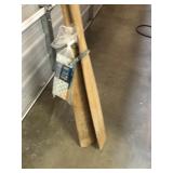 Two Large Wooden Oars