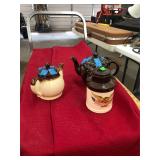Two Tea Pots and Other Piece