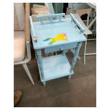 Vintage Painted Unicorn Wooden Stand