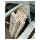 Lot of Small Hanging Shutters Decor