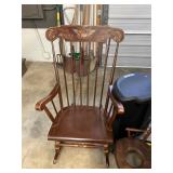 Vintage Federal Eagle Painted Rocking Chair