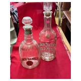 2 Jack Daniels Vintage Decanters