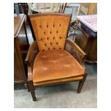 Vintage Wooden & Clothed Sitting Chair