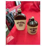 2 Jack Daniels Pottery Jugs