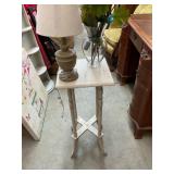 Wooden Stand & Decor Lot