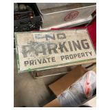 Vintage "NO PARKING" Sign