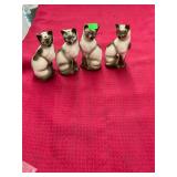 Vintage 2 Pair of Cat Salt and Pepper Shakers