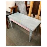 Wooden Painted Piano Bench Seat
