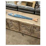Wooden Fish Wall Hanging Coat Rack