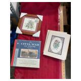 Collectible Bouquet Wall Art and Civil War Books