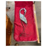 Metal Heron Vintage Wall Art