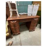 Vintage Leather Top Desk