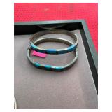 2 Sterling Turquoise Bracelets