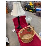 Electric Lamps & Basket