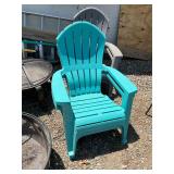 2 Pair of Plastic Andirondack Chairs