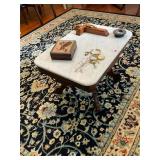 Antique Victorian Marble Top Table