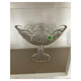 2 Piece Crystal Compote and Pitcher Lot