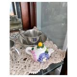 Antique China and Pewter Lot