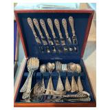 Stieff Rose Sterling Flatware Set
