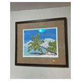 Signed Palm Tree Print