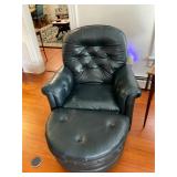Bradington Young Leather Chair and Ottoman