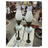 Pair of Vintage Electric Lamps