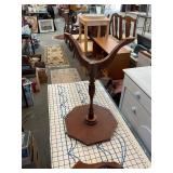 Vintage Wooden 3-Legged Table