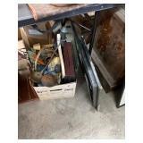 Vintage Box Lot and Tray Table