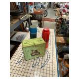 Vintage Lunch Box & 2 Thermos