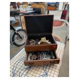 Vintage Jewelry Box with Jewelry