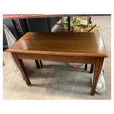 Wooden Piano Bench Seat with Sheet Music