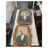 Antique Bubble Frames with Photographs