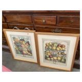 Vintage Flowers Art in Frame