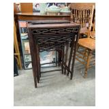 Antique Chinese Rosewood Nesting Tables