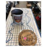 Vintage Lard and Oil Mop Tin Cans