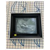 Signed 1971 Framed Tile Wall Art