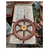 Collectible Wooden Ships Wheel