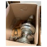 Vintage Oil Lamp Box Lot