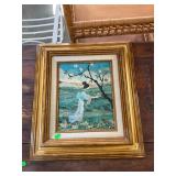 Florine Gompf Cherry Blossom Asian Art in Frame
