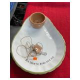 Mud Pie Guacamole Serving Dish and Spoon