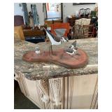 Signed Carved Shorebird  Display