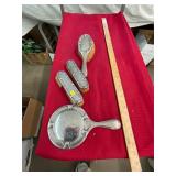 Victorian Stewart Dawson Sterling Dresser Set