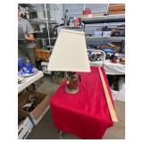 Antique Brass Torch Lamp