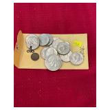 Kennedy Half Dollars, Eisenhower Dollar Coin Lot