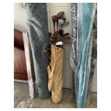 Antique Wooden Shaft Golf Clubs