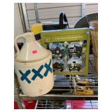 Moonshine Crock and Country Plate Set